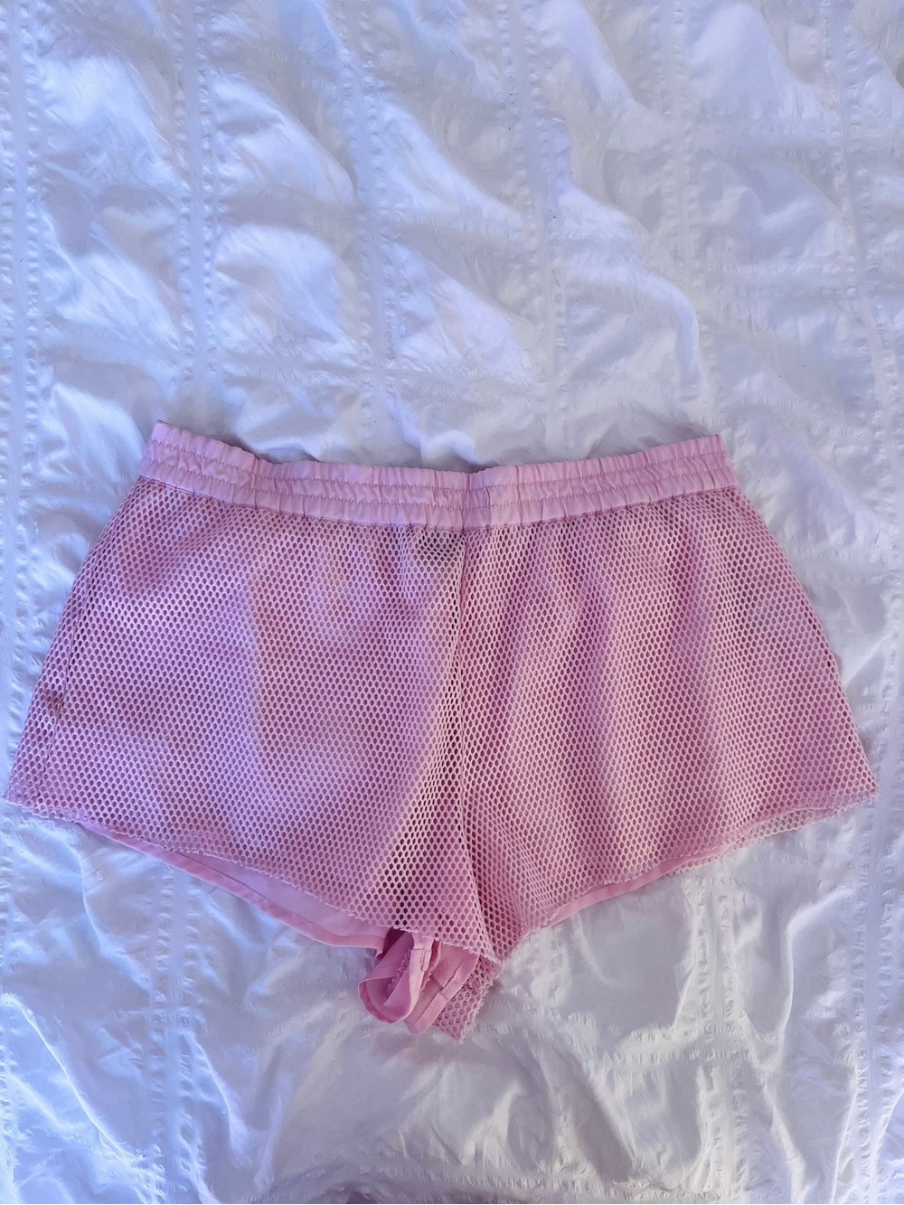 Forever 21 Women’s Pink Mesh Sleep Shorts